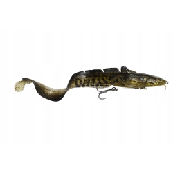 Savage Gear Guma Zbrojona 3D Burbot70g Gold UV25cm